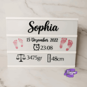 Lightbox – Babydaten